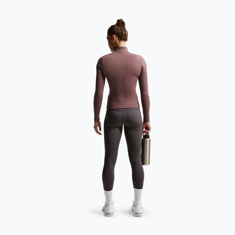 Női edzőfelső Nike One Fitted Dri-Fit Full-Zip burgundy tattoo/white 3