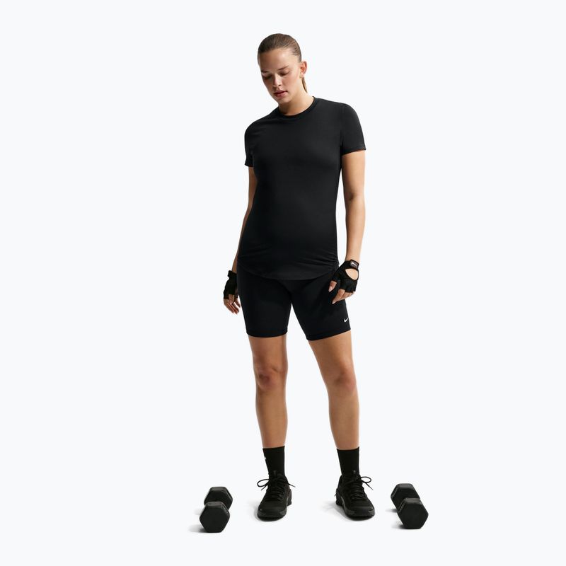Női rövidnadrág Nike One Maternity High-Waisted 8" black/white 2