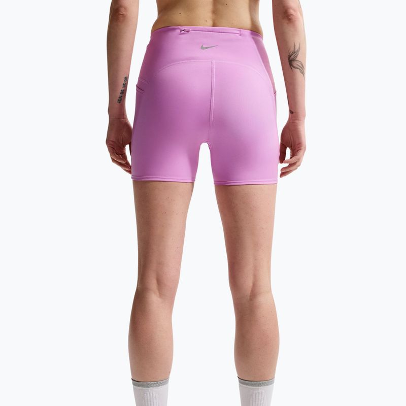 Női futóshort Nike Swift High-Waisted 4" light magenta 4