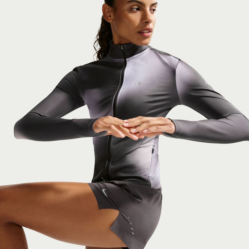 Női futó pulóver Nike Swift Dri-Fit Full Zip Mid-Layer dark smoke grey/light smoke grey 6