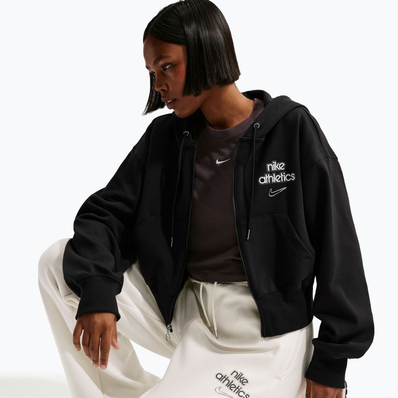 Női cipzáras kapucnis pulóver Nike Phoenix black 5