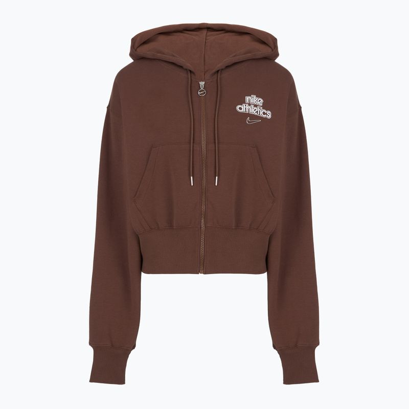 Női kapucnis pulóver Nike Phoenix Full-Zip Hoodie light chocolate 6