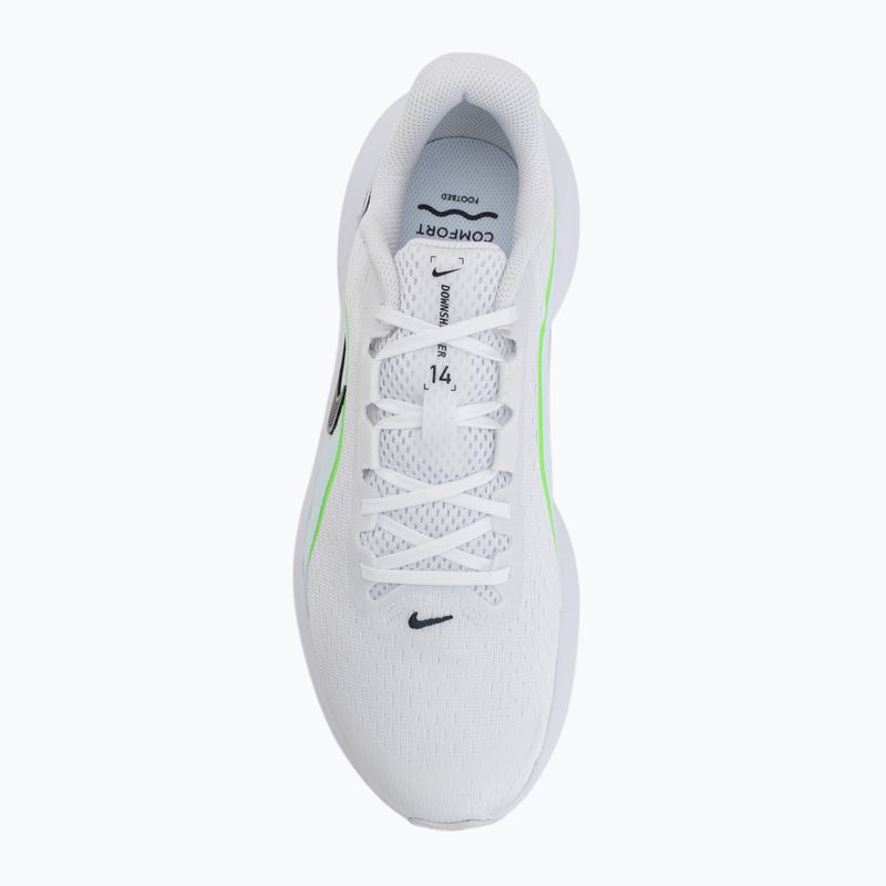 Férfi futócipő Nike Downshifter 14 white/glacier blue/green strike/black 5