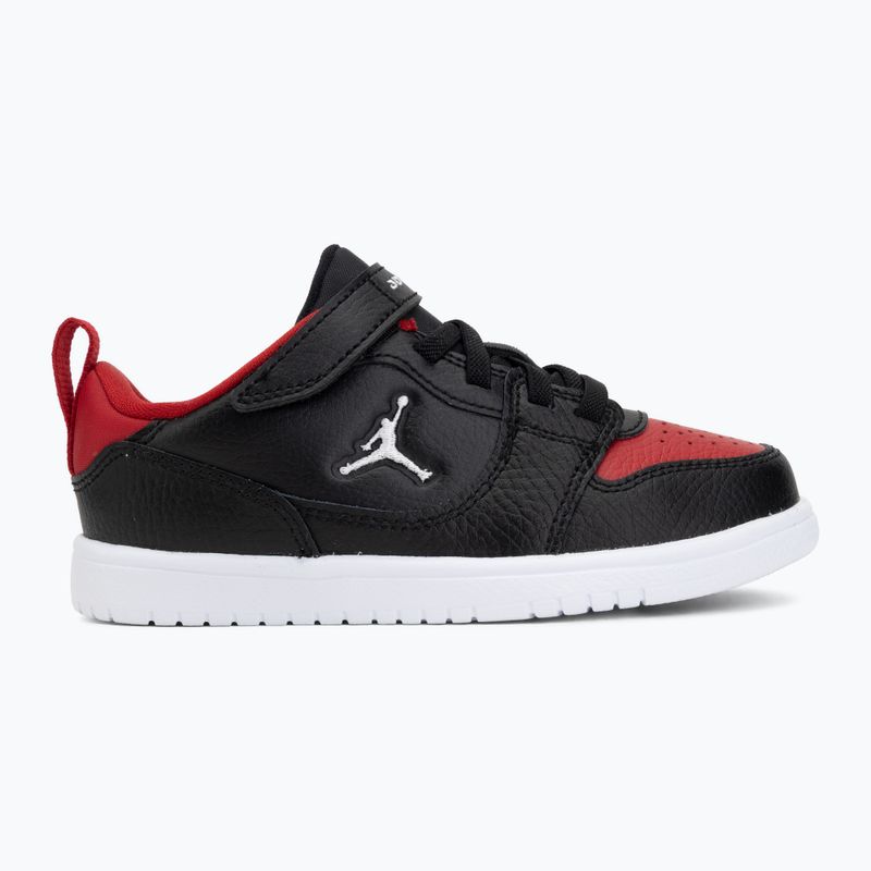 Gyerekcipő Jordan Court Connect Low black/gym red/white 2