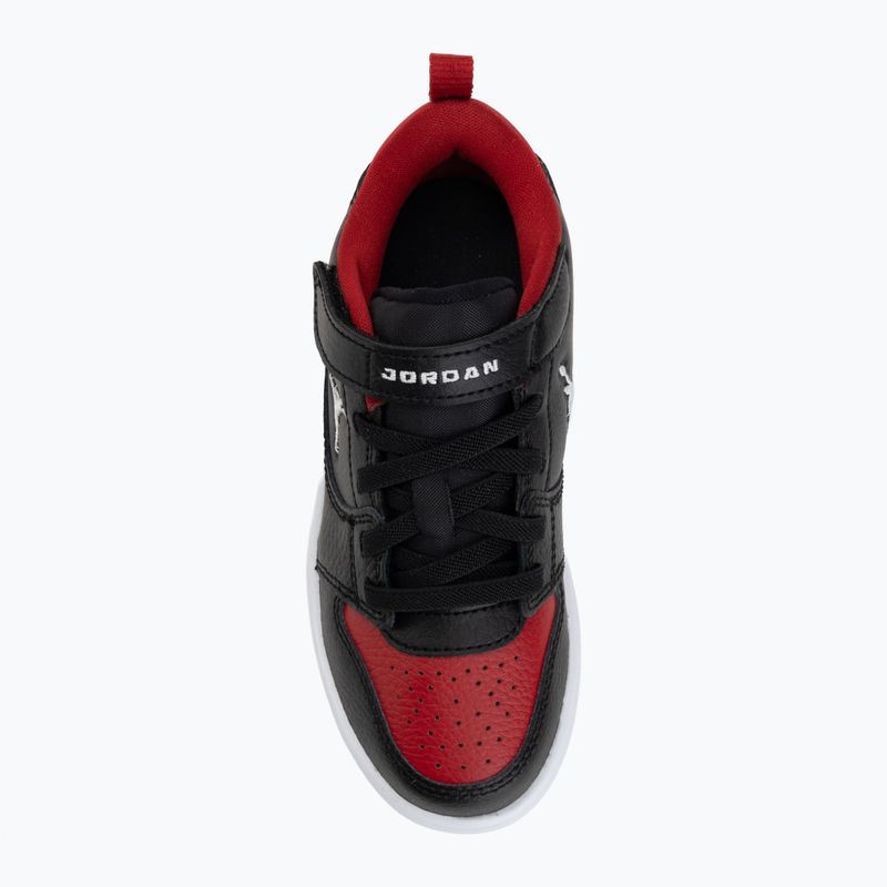 Gyerekcipő Jordan Court Connect Low black/gym red/white 5