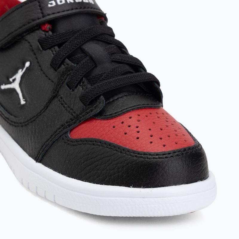 Gyerekcipő Jordan Court Connect Low black/gym red/white 7