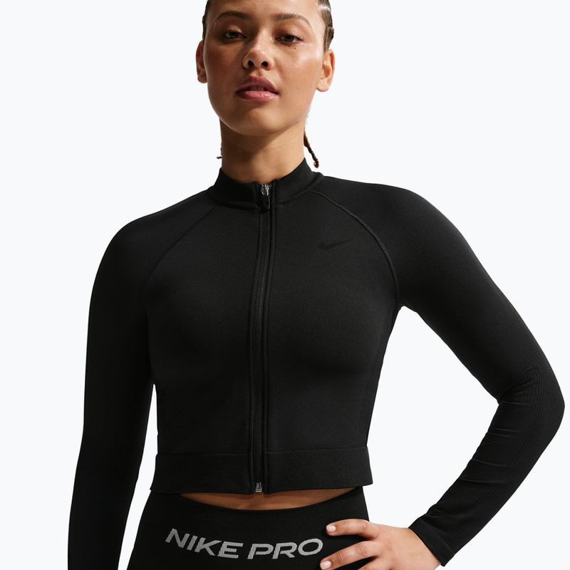 Női edzőpulóver Nike Pro Seamless black