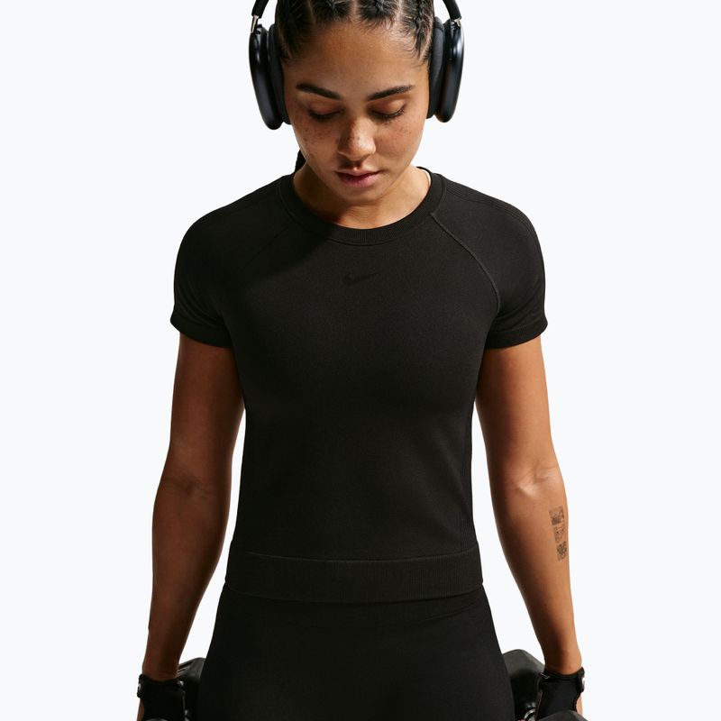 Női edzőpóló Nike Pro Seamless Dri-Fit black 4