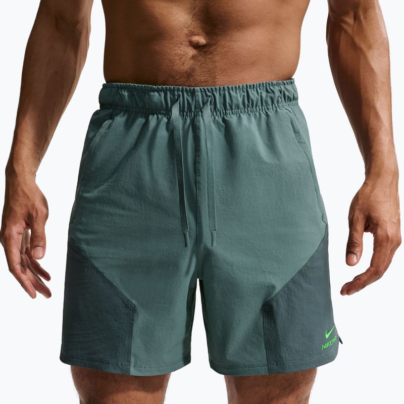 Férfi rövidnadrág Nike Pro Training Dri-Fit 6" mineral slate/faded spruce/green strike 4
