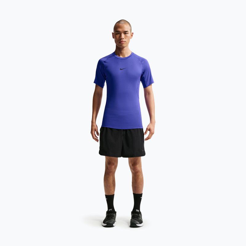 Férfi edzőpóló Nike Pro Dri-Fit Tight Fitness persian violet/black 2