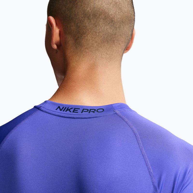 Férfi edzőpóló Nike Pro Dri-Fit Tight Fitness persian violet/black 5