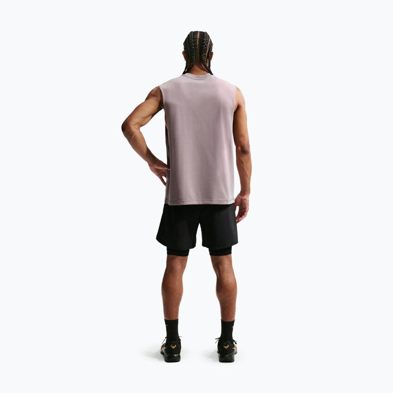 Férfi edzőpóló Nike Athletic Club Dri-Fit light violet ore/light violet ore 3