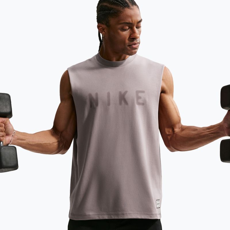 Férfi edzőpóló Nike Athletic Club Dri-Fit light violet ore/light violet ore 5
