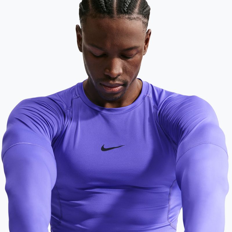 Férfi edző hosszú ujjú póló Nike Pro Dri-Fit Tight Fitness persian violet/black 5