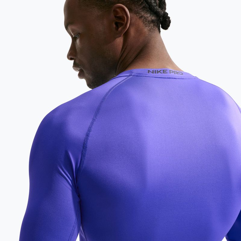 Férfi edző hosszú ujjú póló Nike Pro Dri-Fit Tight Fitness persian violet/black 6