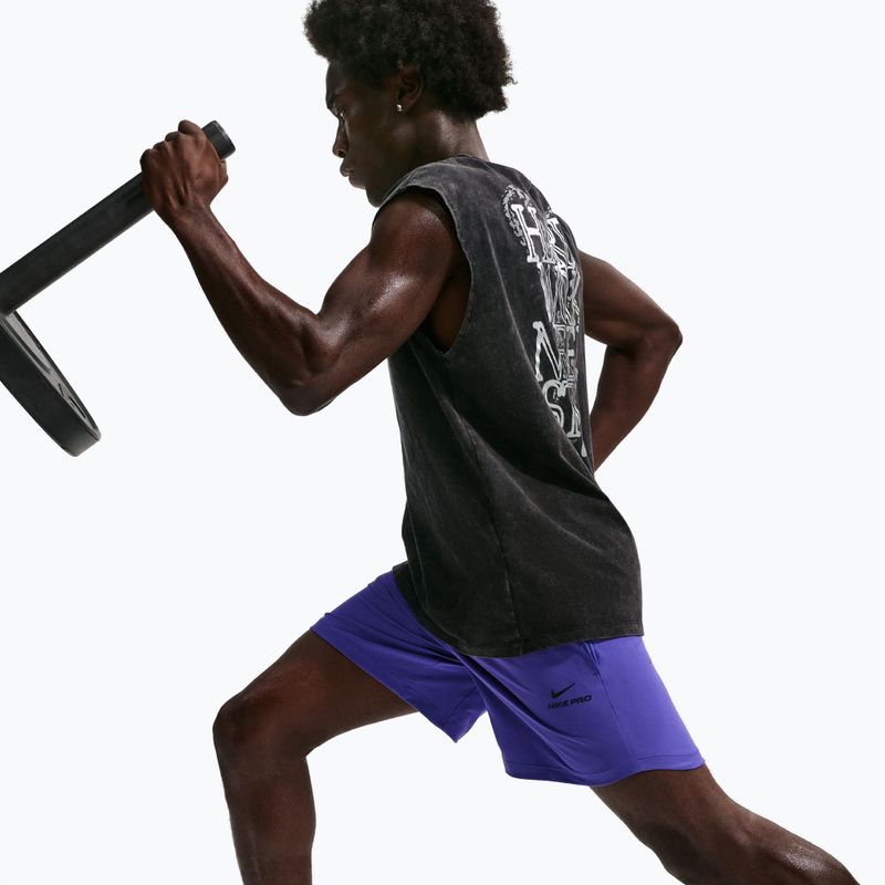 Férfi rövidnadrág Nike Pro Training Dri-Fit 6" persian violet/black 4