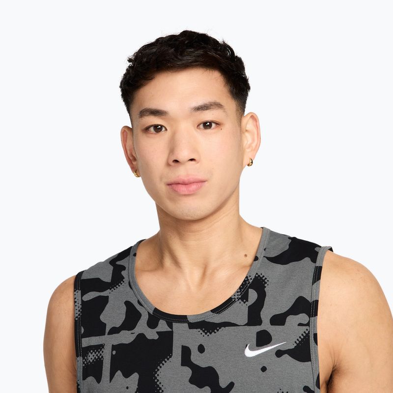 Férfi edzőpóló Nike Hyverse Dri-Fit TT smoke grey/black/white 3