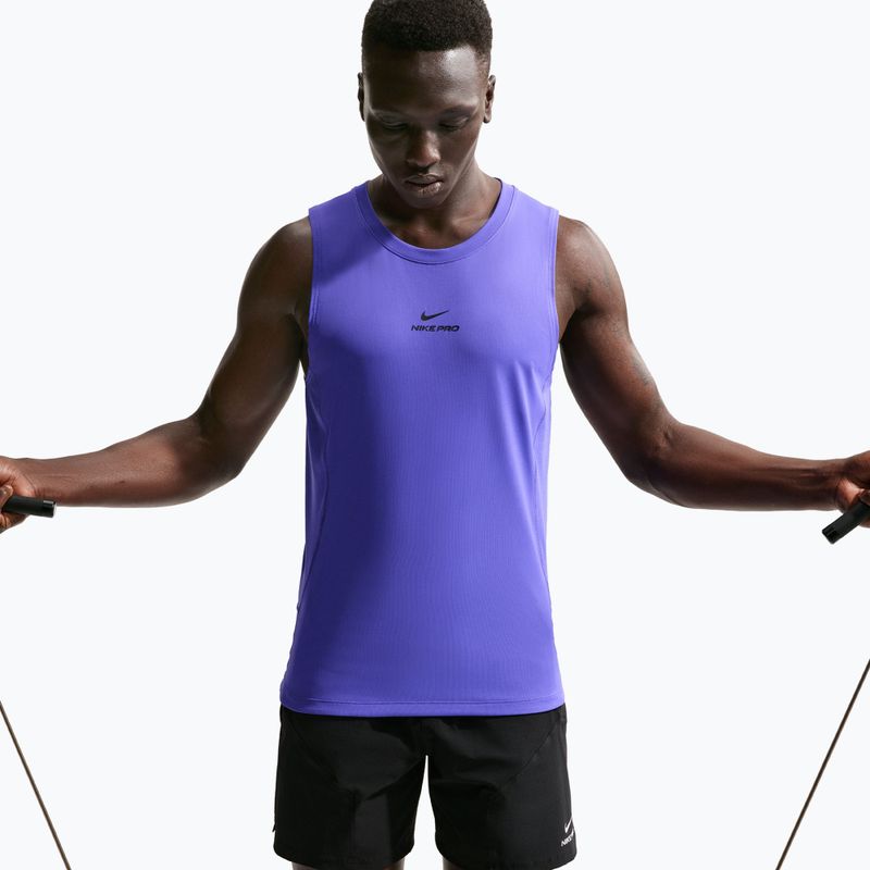 Férfi edzőpóló Nike Pro Training Dri-Fit persian violet/black 6