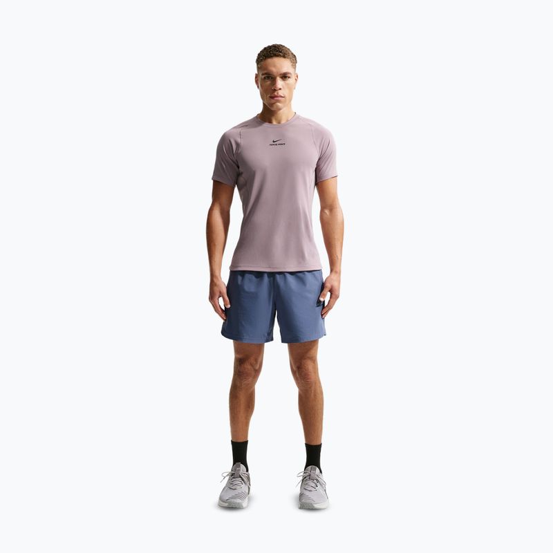 Férfi edzőpóló Nike Pro Training Dri-Fit light violet ore/black 2