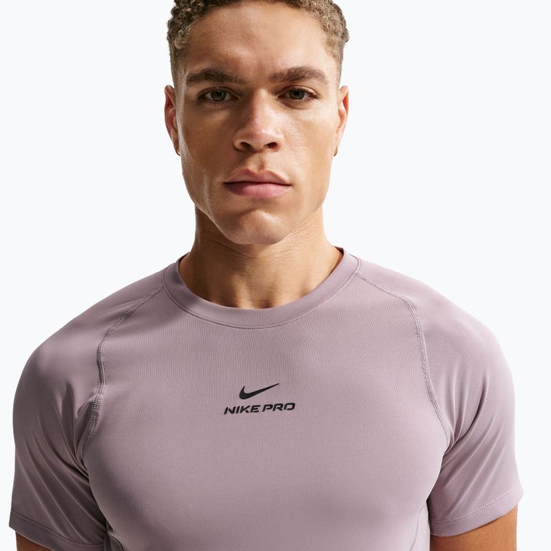 Férfi edzőpóló Nike Pro Training Dri-Fit light violet ore/black 5
