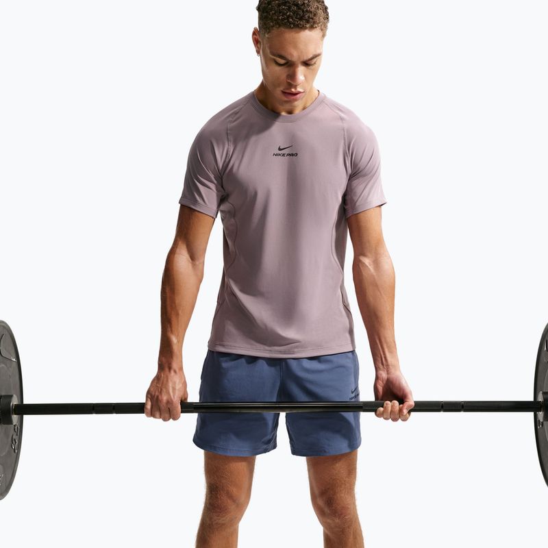 Férfi edzőpóló Nike Pro Training Dri-Fit light violet ore/black 6