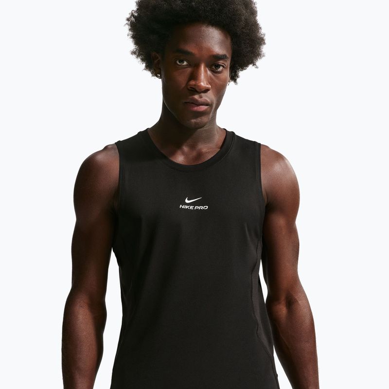 Férfi edzőpóló Nike Pro Training Dri-Fit black/white 4