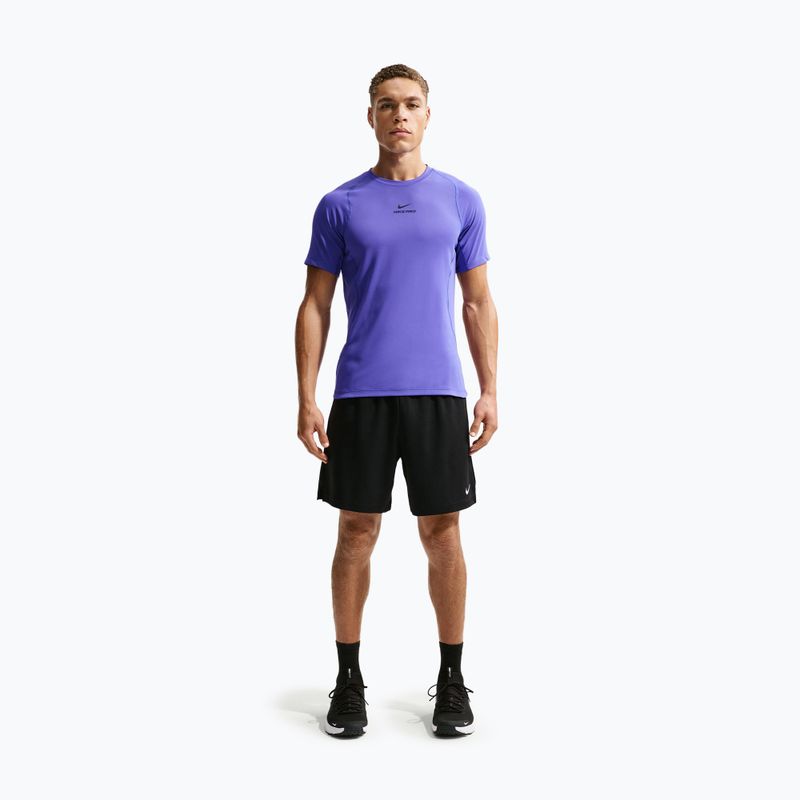 Férfi edzőpóló Nike Pro Training Dri-Fit persian violet/black 2