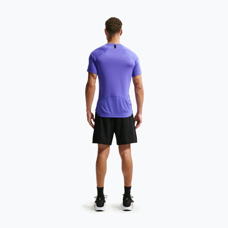 Férfi edzőpóló Nike Pro Training Dri-Fit persian violet/black 3