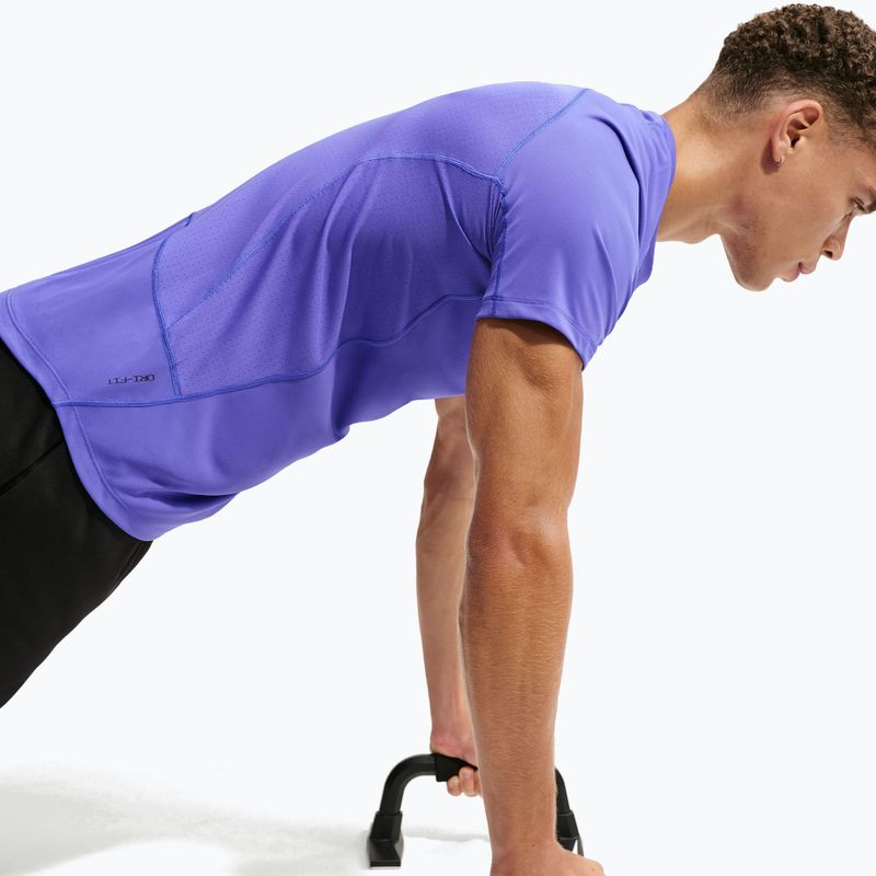 Férfi edzőpóló Nike Pro Training Dri-Fit persian violet/black 6
