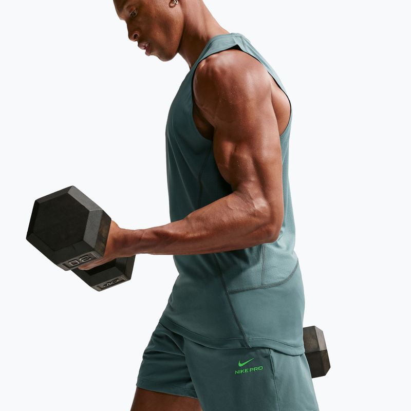 Férfi rövidnadrág Nike Pro Training Dri-Fit 6" mineral slate/green strike 6
