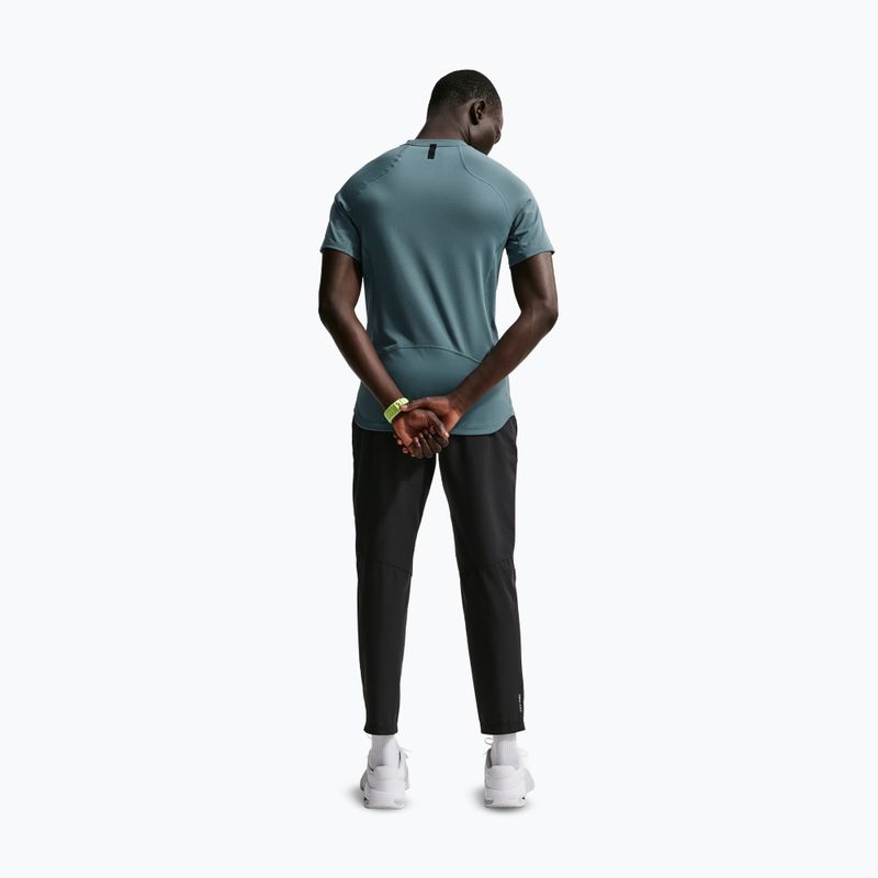 Férfi edzőpóló Nike Pro Training Dri-Fit mineral slate/green strike 3