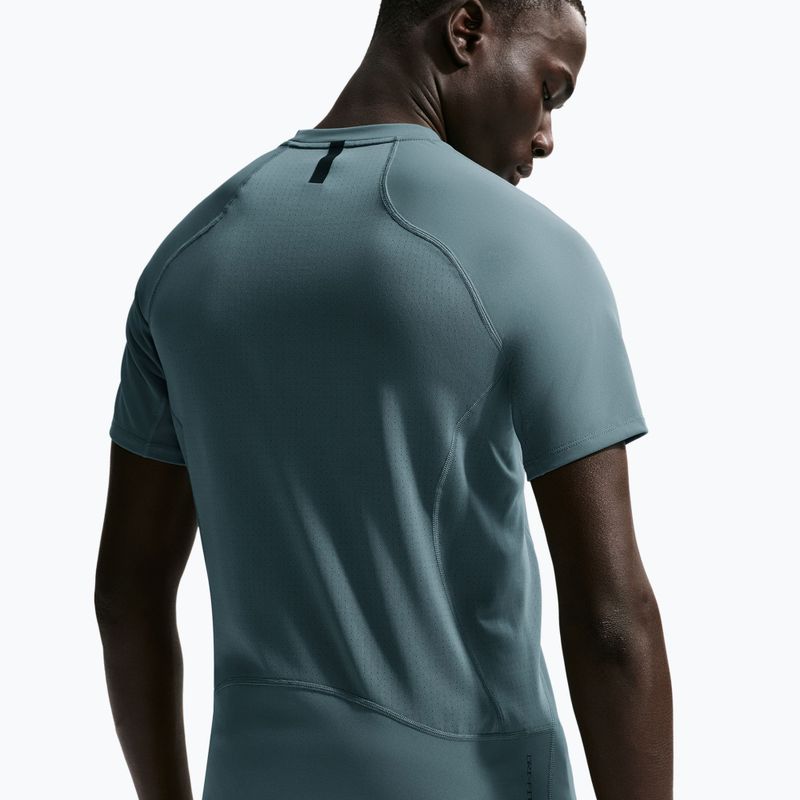 Férfi edzőpóló Nike Pro Training Dri-Fit mineral slate/green strike 5