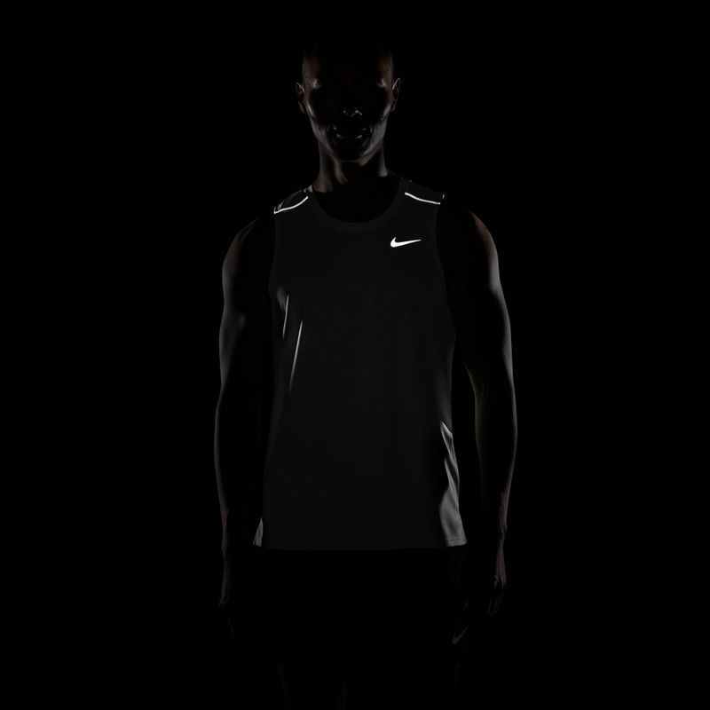 Férfi futópóló Nike Miler Dri-Fit white 7