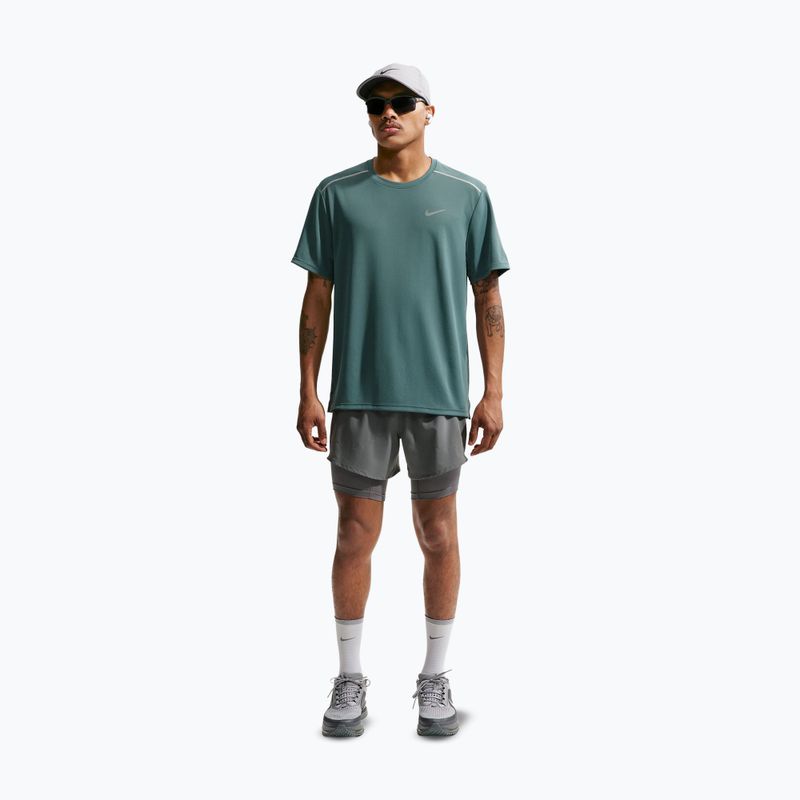 Férfi futópóló Nike Miler Dri-Fit UV mineral slate 2