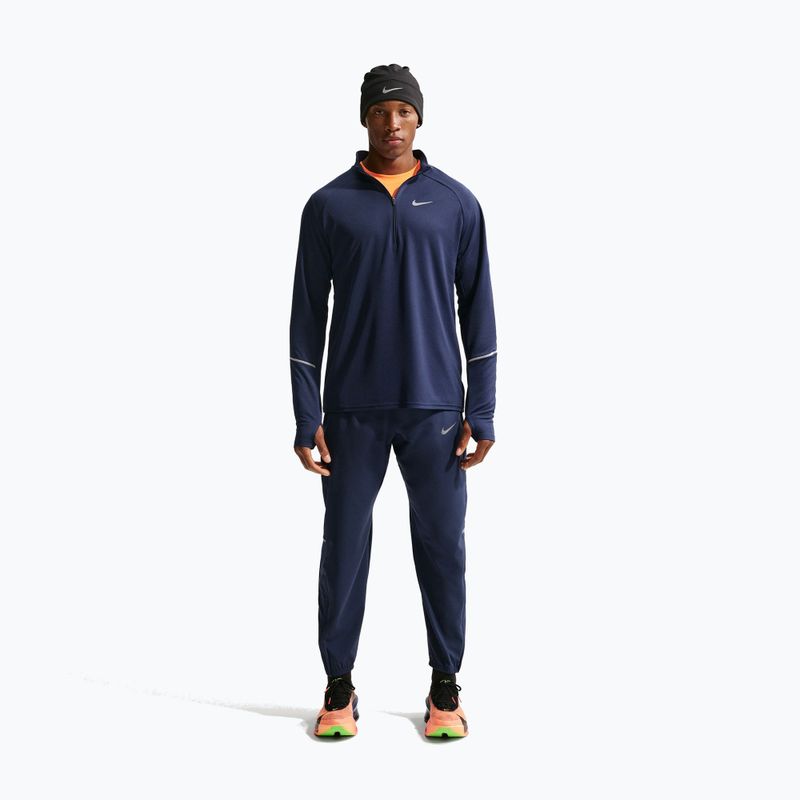 Férfi futó pulóver Nike Miler Dri-Fit UV 1/2 Zip midnight navy 2