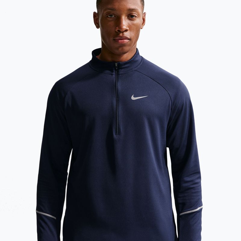 Férfi futó pulóver Nike Miler Dri-Fit UV 1/2 Zip midnight navy 4