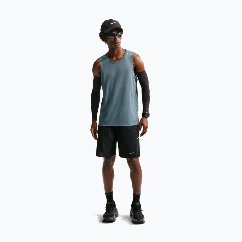 Férfi futópóló Nike Miler Dri-Fit mineral slate 2