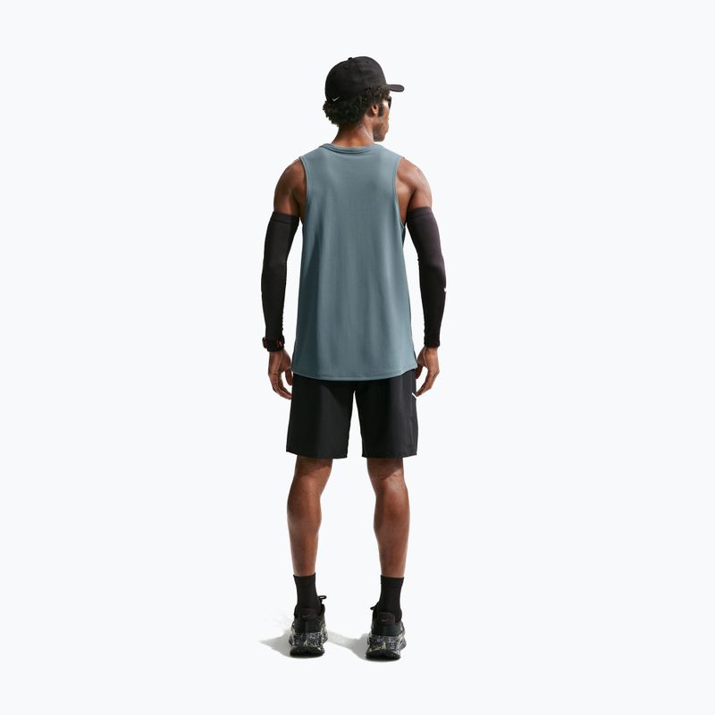 Férfi futópóló Nike Miler Dri-Fit mineral slate 3