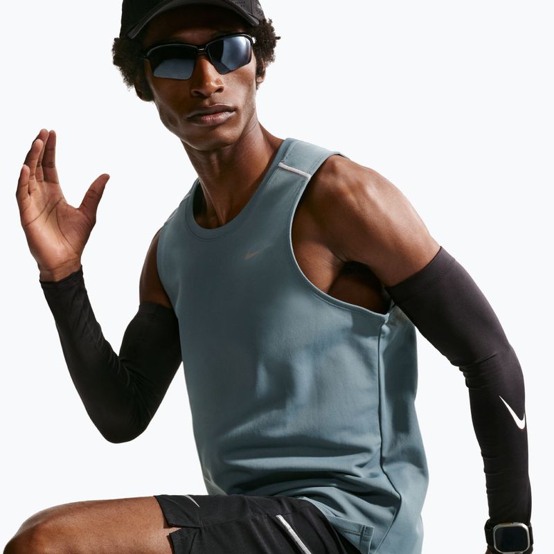 Férfi futópóló Nike Miler Dri-Fit mineral slate 5