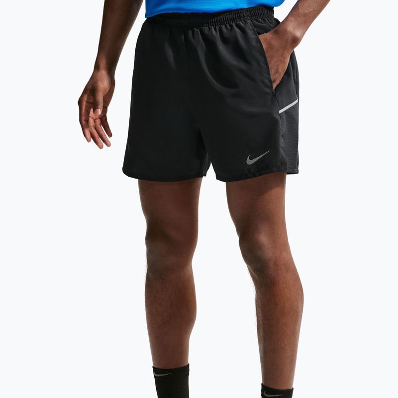 Férfi rövidnadrág Nike Miler Dri-Fit Brief Lined 5" black/black 5