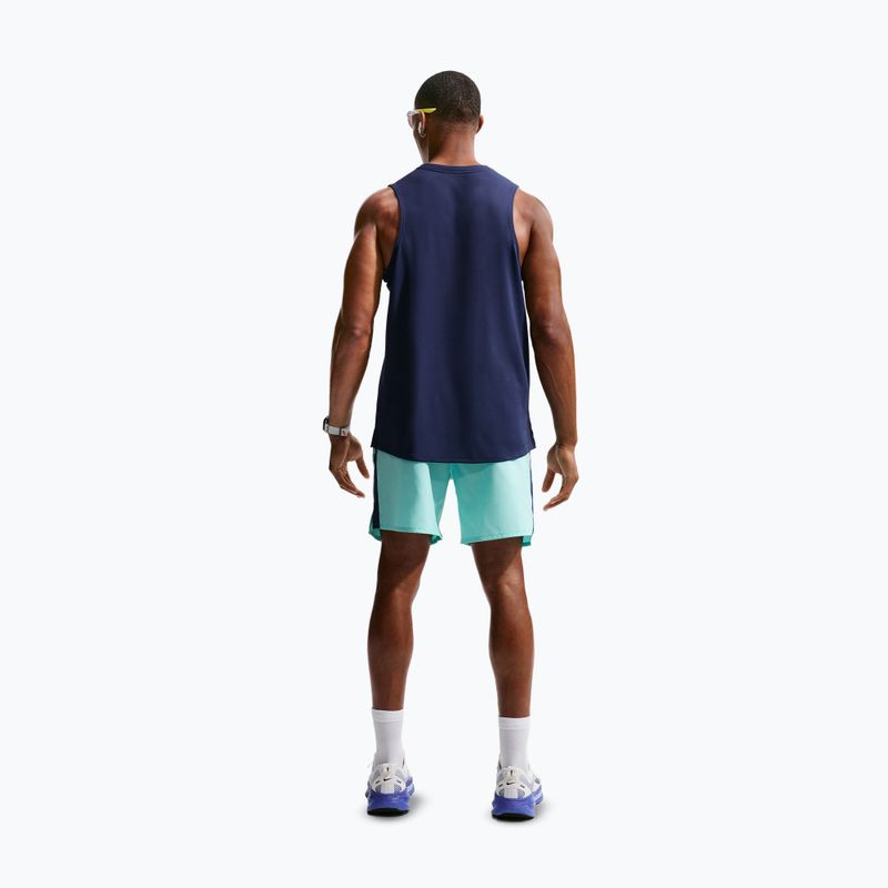 Férfi futópóló Nike Miler Dri-Fit midnight navy 3