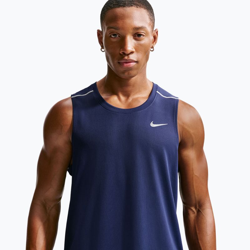 Férfi futópóló Nike Miler Dri-Fit midnight navy 4