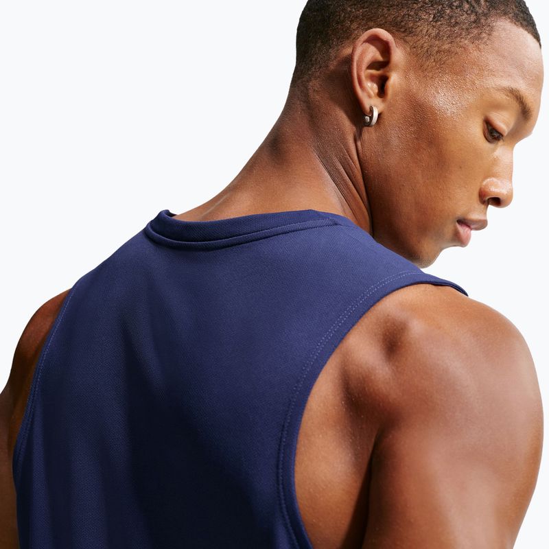 Férfi futópóló Nike Miler Dri-Fit midnight navy 6