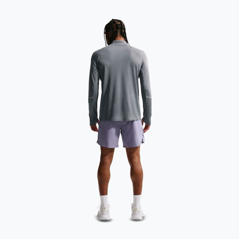 Férfi futó pulóver Nike Miler Dri-Fit UV 1/2 Zip smoke grey 3