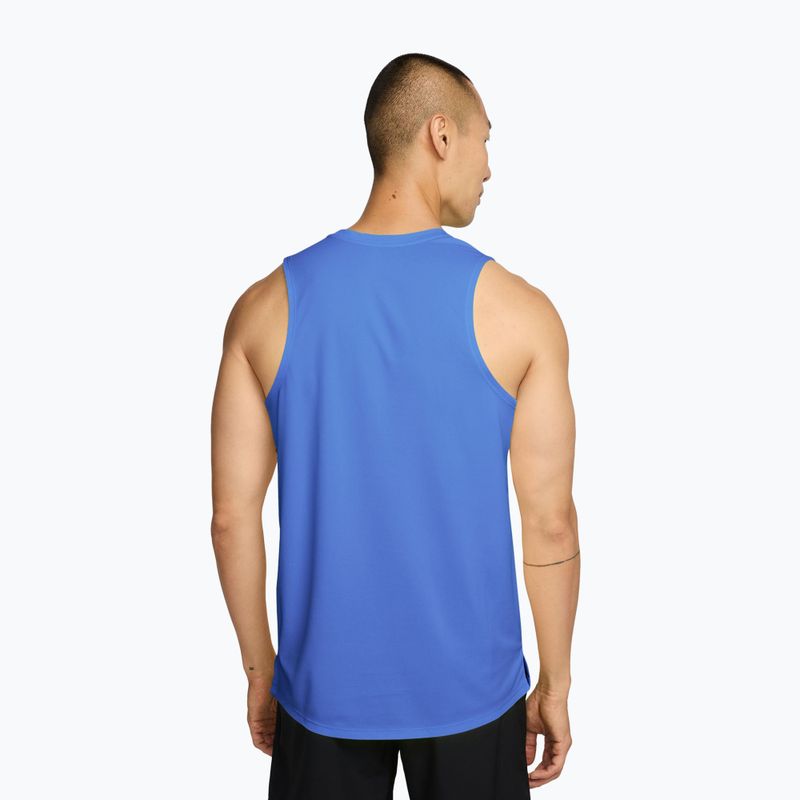Férfi futópóló Nike Miler Dri-Fit royal pulse 2