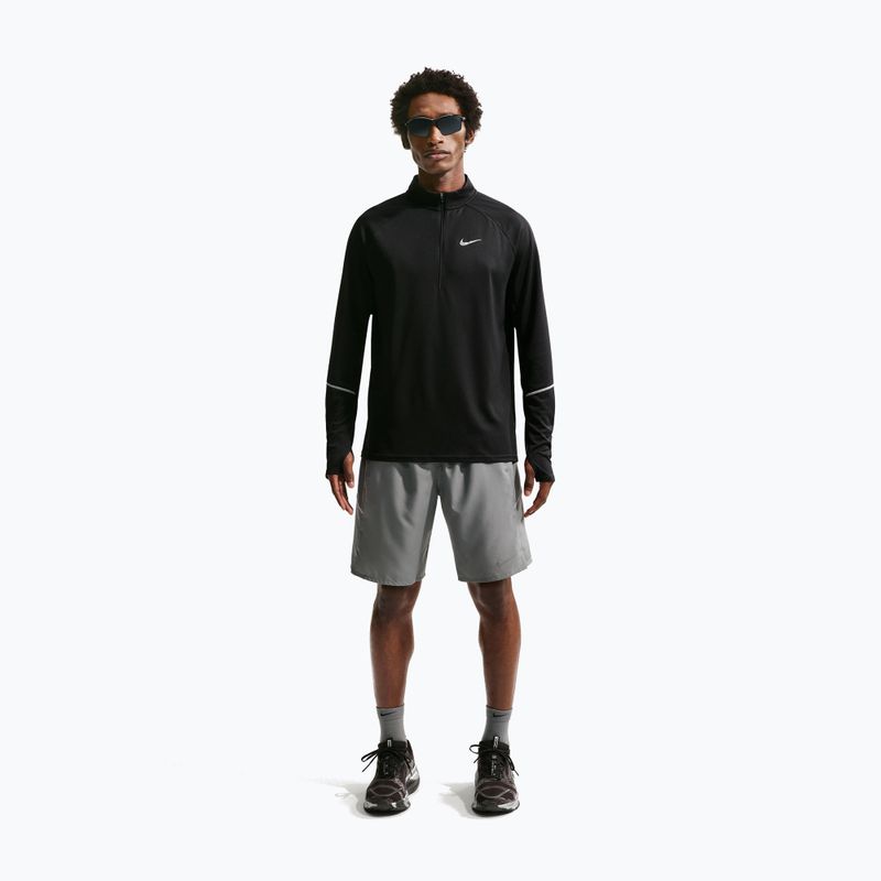 Férfi futó pulóver Nike Miler Dri-Fit UV 1/2 Zip black 2