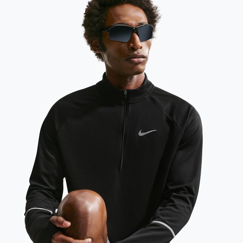 Férfi futó pulóver Nike Miler Dri-Fit UV 1/2 Zip black 5