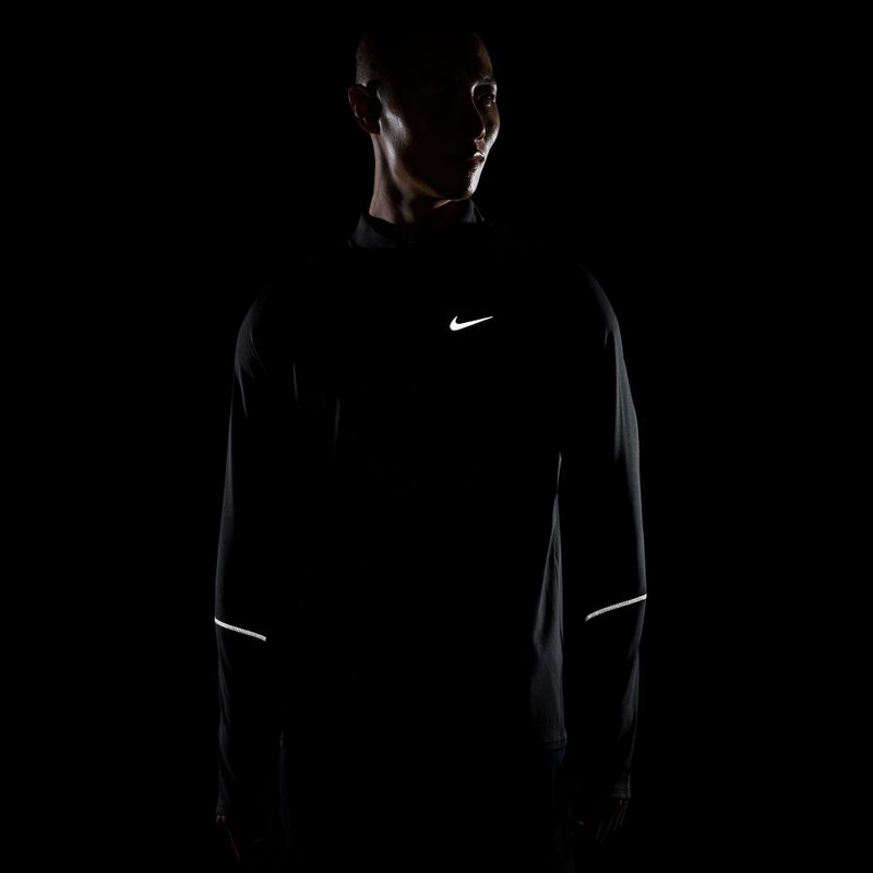 Férfi futó pulóver Nike Miler Dri-Fit UV 1/2 Zip black 7