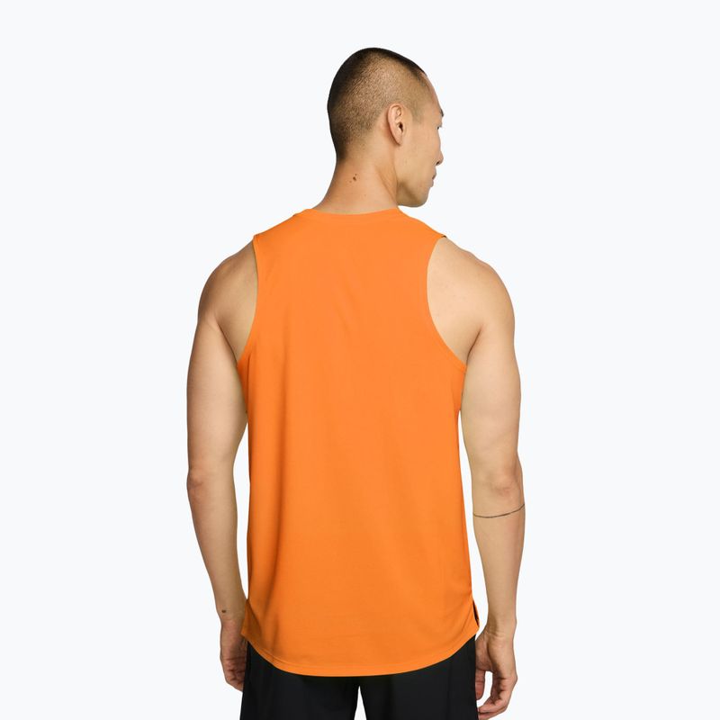 Férfi futópóló Nike Miler Dri-Fit total orange 2