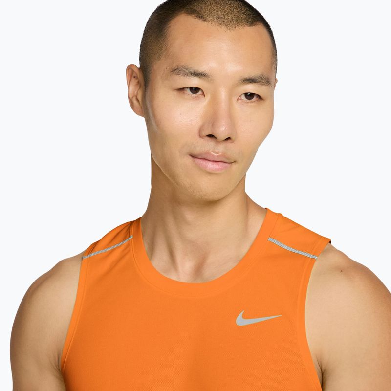 Férfi futópóló Nike Miler Dri-Fit total orange 3